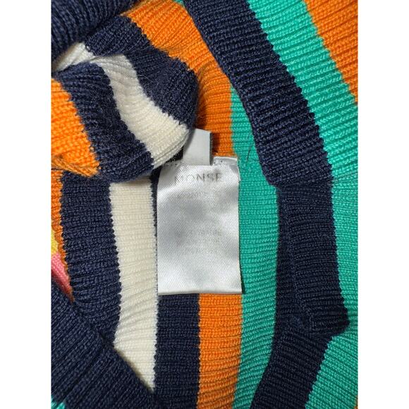 Monse Multicolor Striped One-Shoulder Dress - Picture 14 of 14